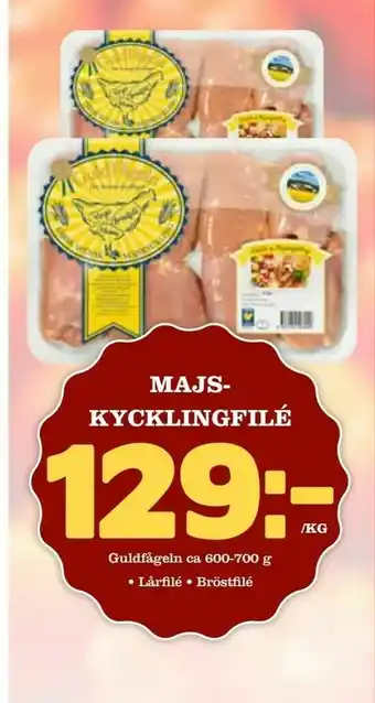 Nya Pulsen Majs- kycklingfilé erbjuda