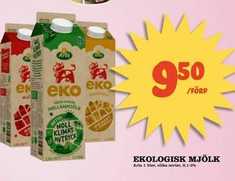 Nya Pulsen Ekologisk mjölk erbjuda