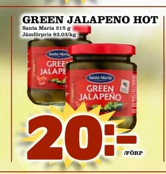 Nya Pulsen Green jalapeno hot erbjuda