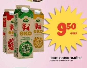Supergrossen Ekologisk mjölk erbjuda