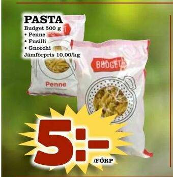 Supergrossen Pasta erbjuda