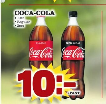 Supergrossen Coca-cola erbjuda