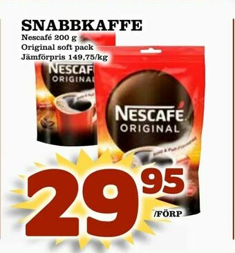 Supergrossen Snabbkaffe erbjuda
