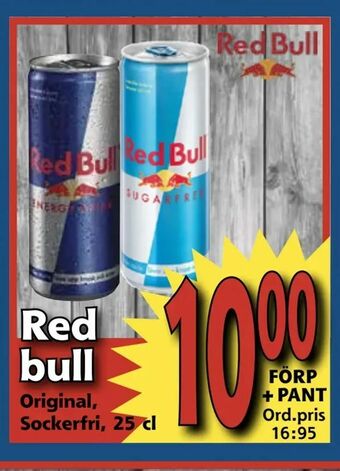 Supergrossen Red bull erbjuda
