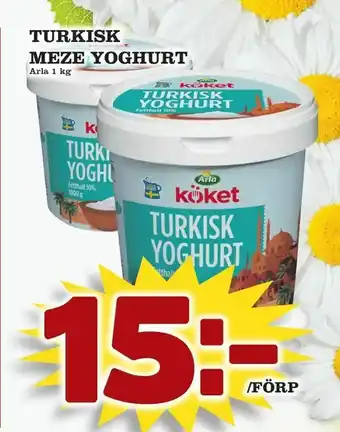 Supergrossen Turkisk meze yoghurt erbjuda