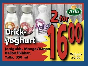 Supergrossen Drickyoghurt erbjuda