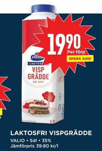 Willys Laktosfri vispgrädde erbjuda