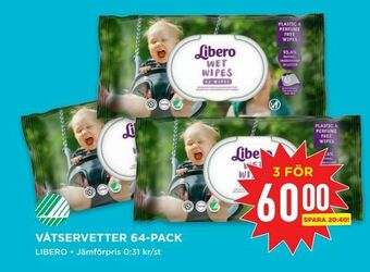 Willys Våtservetter 64-pack erbjuda
