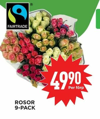 Willys Rosor 9-pack erbjuda