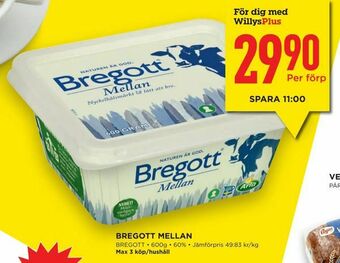 Willys Hemma Bregott mellan erbjuda