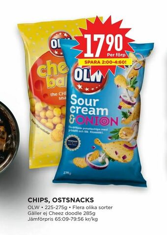 Willys Hemma Chips, ostsnacks erbjuda