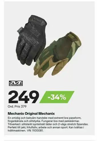 XXL Mechanix Original Mechanix erbjuda