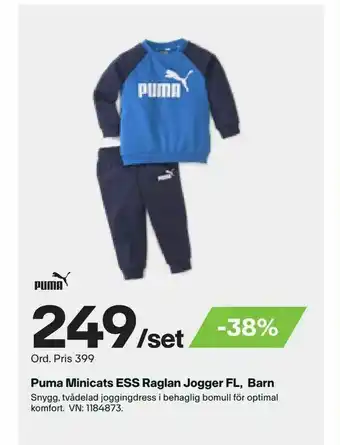 XXL Puma Minicats ESS Raglan Jogger FL, Barn erbjuda