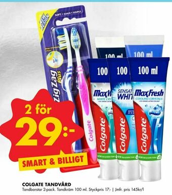 ÖoB Colgate tandvård erbjuda