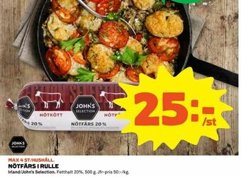 Coop Konsum Nötfärs i rulle erbjuda