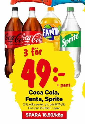 City Gross Coca Cola, Fanta, Sprite erbjuda