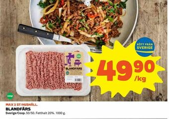 Coop Konsum Blandfärs erbjuda