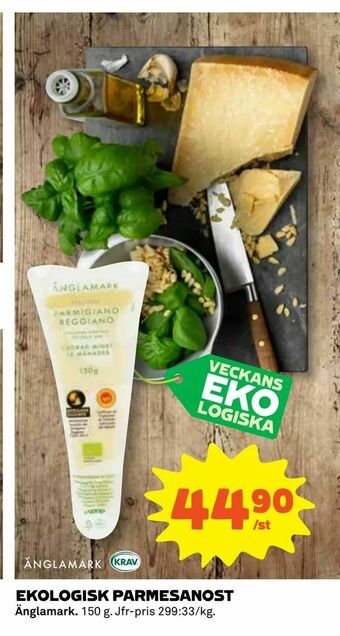 Coop Konsum Ekologisk parmesanost erbjuda