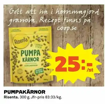 Coop Konsum Pumpakärnor erbjuda