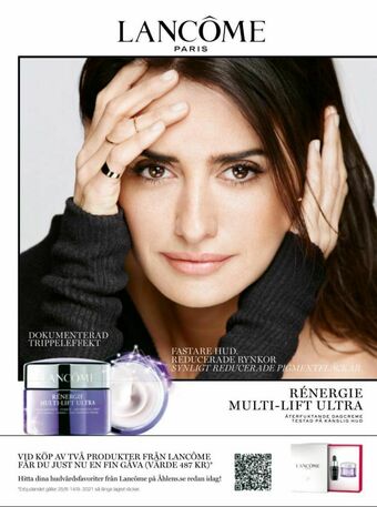Åhléns Lancome Imageannons erbjuda