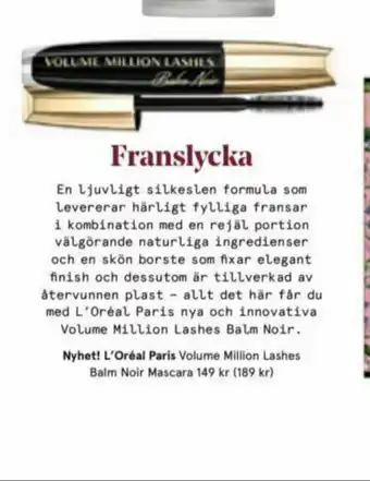 Åhléns Loreal Paris Mascara erbjuda