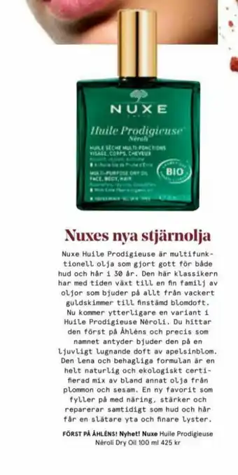 Åhléns Nuxe Olja erbjuda