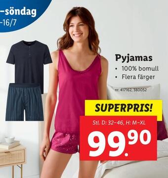 Lidl Pyjamas erbjuda