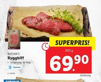 Lidl Ryggbiff erbjuda