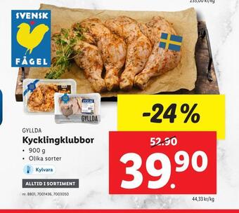 Lidl Kycklingklubbor erbjuda