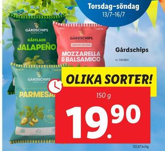 Lidl Gårdschips erbjuda