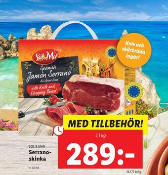 Lidl Serranoskinka erbjuda