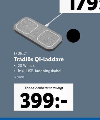 Lidl Trådlös qi-laddare erbjuda