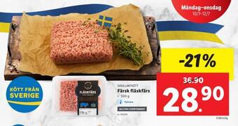 Lidl Färsk fläskfärs erbjuda