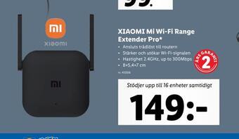 Lidl Xiaomi mi wi-fi range extender pro erbjuda