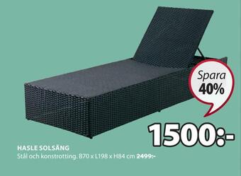 JYSK Hasle solsäng erbjuda