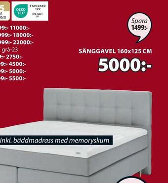 JYSK Sänggavel erbjuda