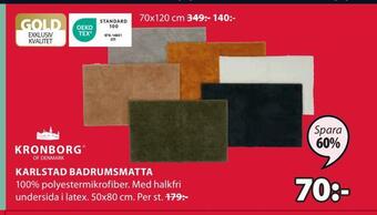 JYSK Karlstad badrumsmatta erbjuda