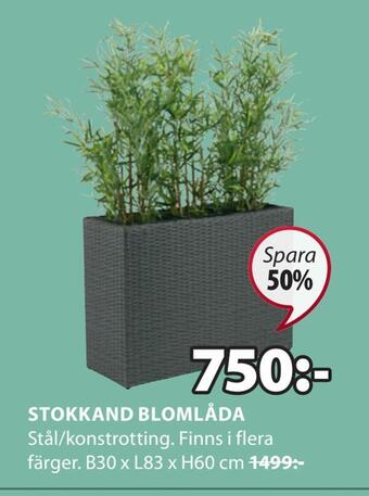 JYSK Stokkand blomlåda erbjuda