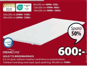 JYSK Gold t15 bäddmadrass erbjuda