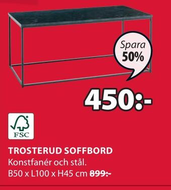 JYSK Trosterud soffbord erbjuda