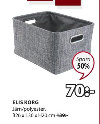 JYSK Elis korg erbjuda