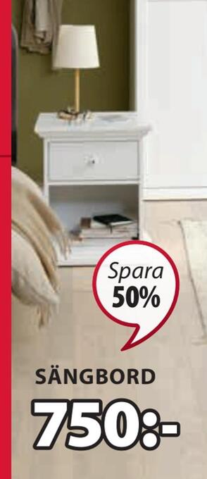 JYSK Fredensborg sängbord erbjuda
