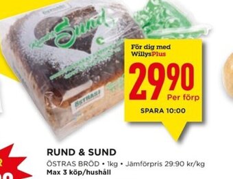 Willys RUND & SUND erbjuda