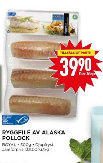 Willys RYGGFILÉ AV ALASKA POLLOCK erbjuda