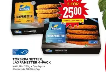 Willys TORSKPANETTER, LAXPANETTER 4-PACK KALURI erbjuda
