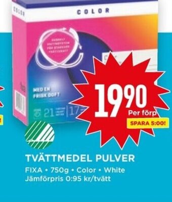 Willys TVÄTTMEDEL PULVER FIXA erbjuda