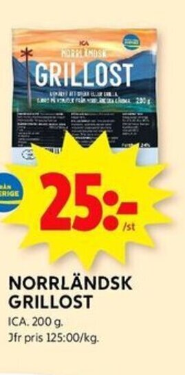ICA Kvantum NORRLÄNDSK GRILLOST erbjuda