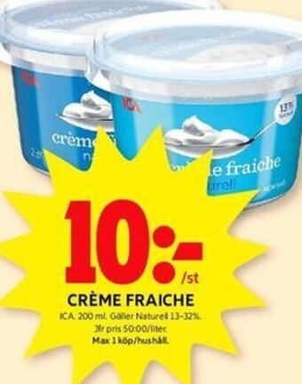 ICA Kvantum CRÈME FRAICHE erbjuda