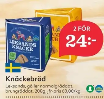 Hemköp Knäckebröd Leksands erbjuda