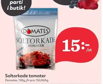 Hemköp Soltorkade tomater Domates erbjuda